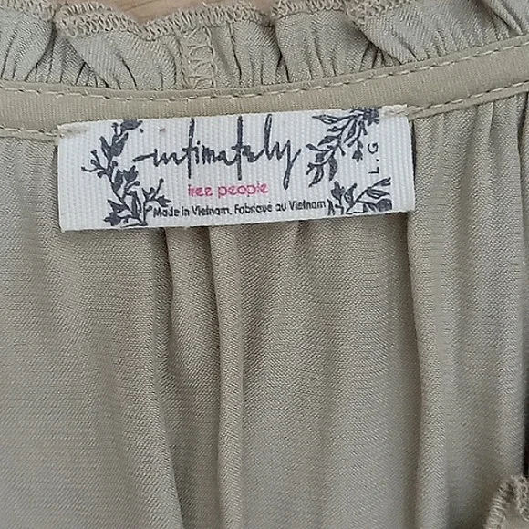 Free People Intimately All Tucks Bodysuit in Salt Marsh Sz Large - Picture 15 of 16